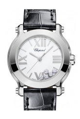 Chopard Happy Sport Ii 30Mm Round White Diamond Dial Ladies Watch 278509-3001 / None
